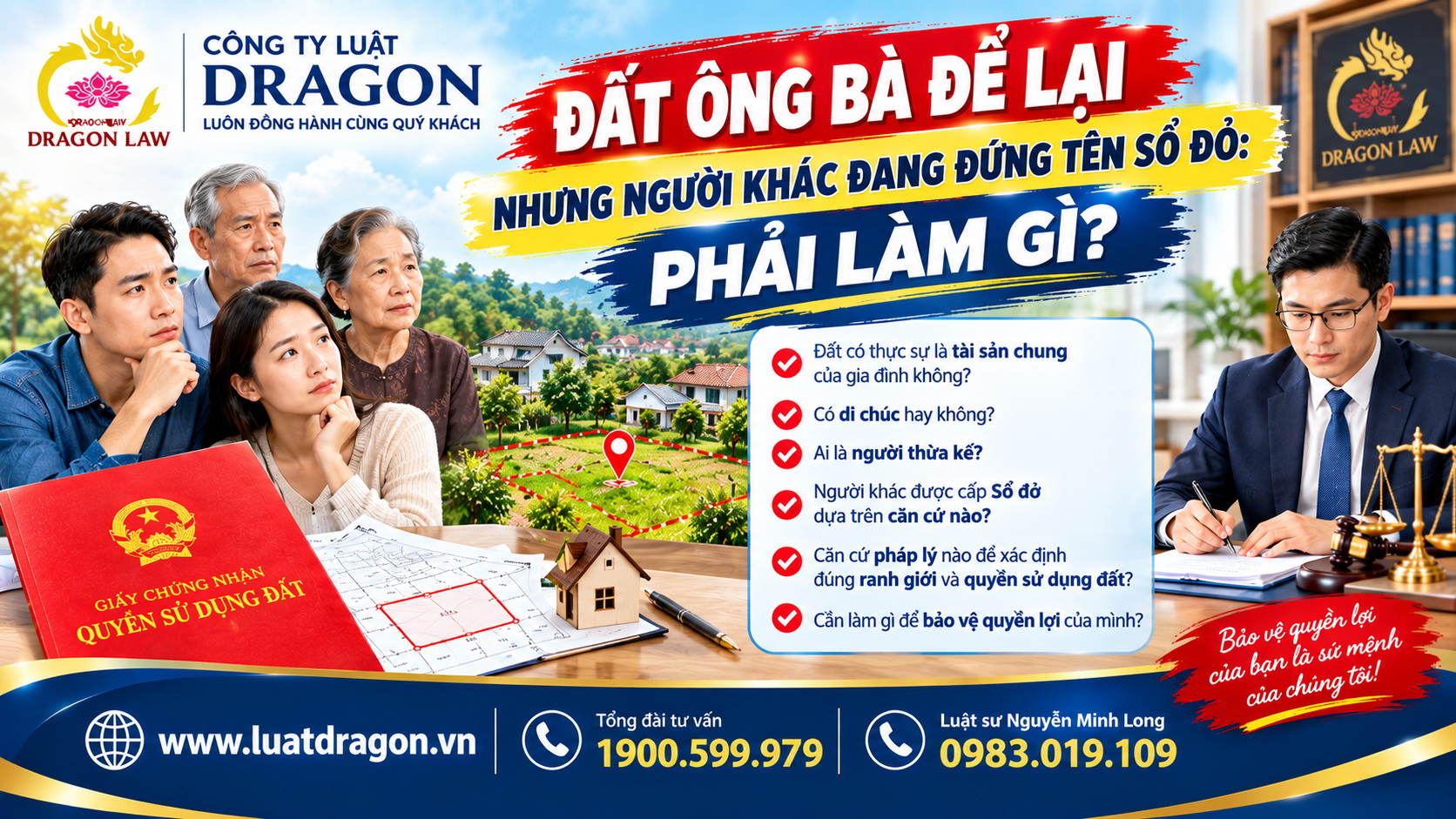 Đất ông bà để lại nhưng người khác đang đứng tên sổ đỏ: Phải làm gì?